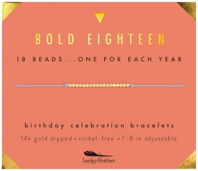 Milestone Bracelet, Bold Eighteen