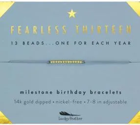 Milestone Bracelet, Fearless Thirteen