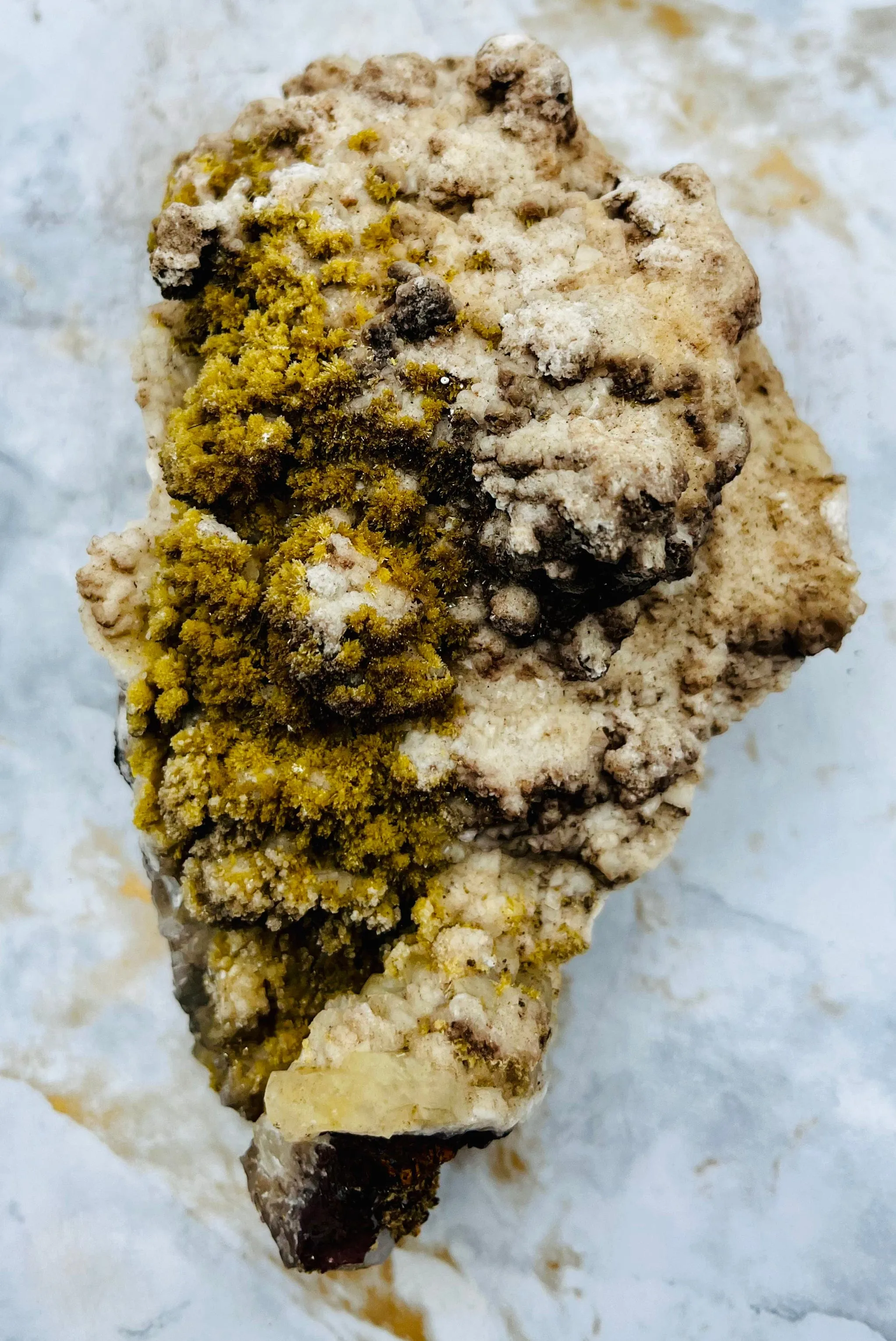 Mimetite & Calcite Specimen