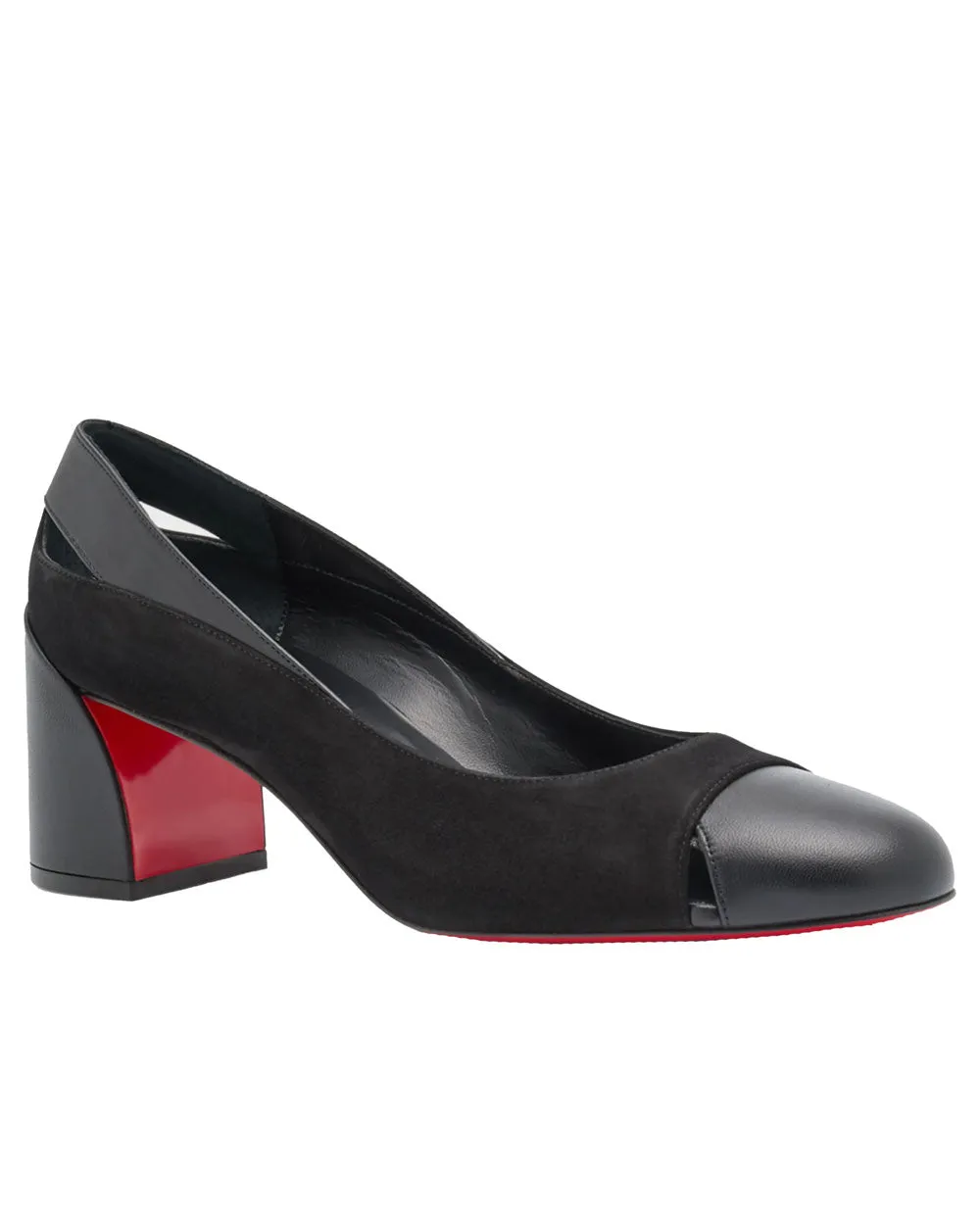 Miss Duvette 55 Block Heel in Black