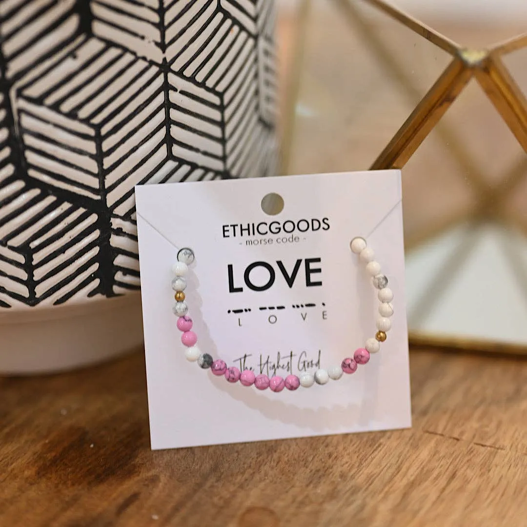 Morse Code Bracelet - Love