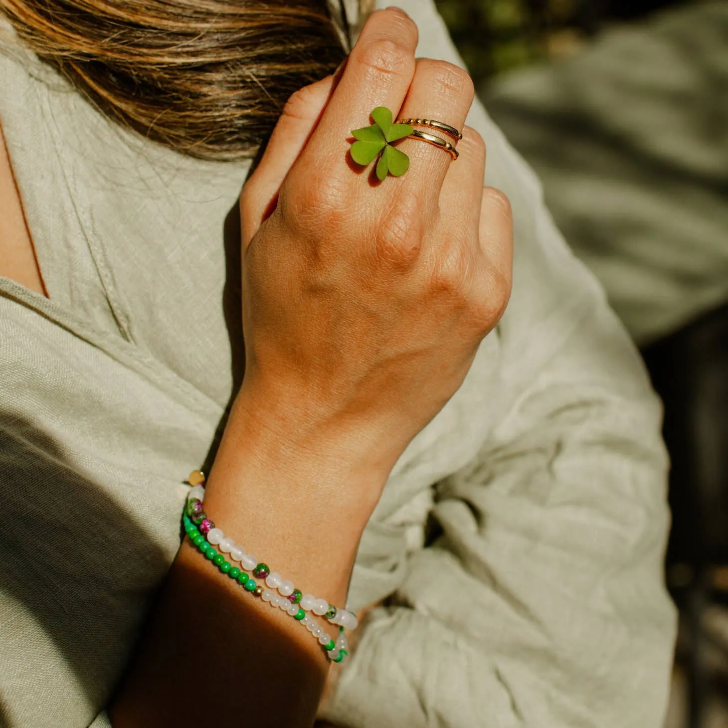 Morse Code Delicate Bracelet - Lucky