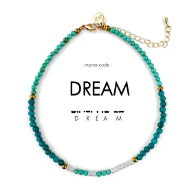 Morse Code Dream Anklet