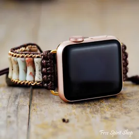 Natural King Jasper Stone Apple Watch Band