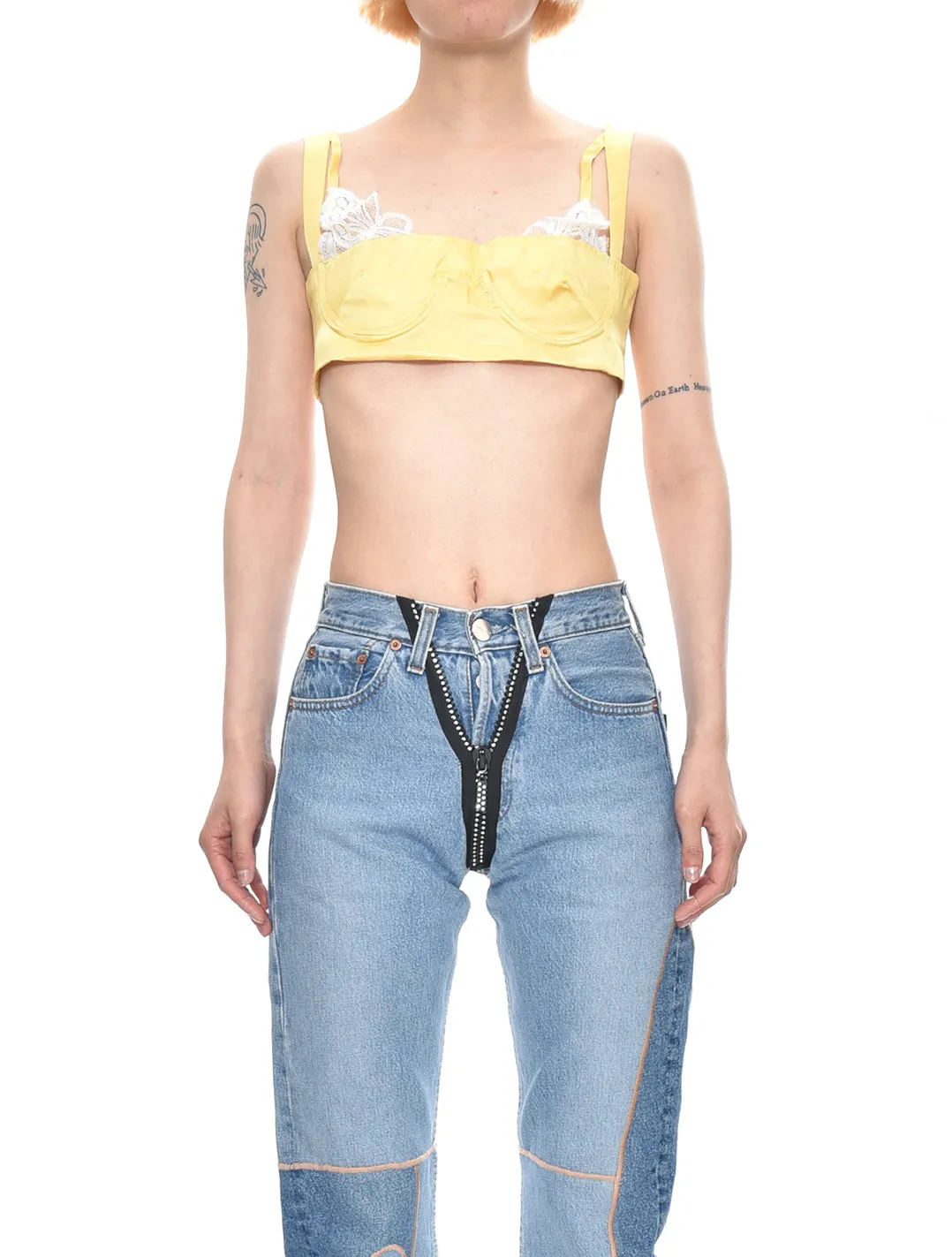 Neith Nyer Tiffany Yellow Bra Top