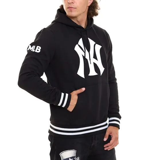 NEW ERA MLB BOLD LOGO Po Herren Baumwoll-Pullover Hoodie Kapuzen-Pullover 12653596 Schwarz