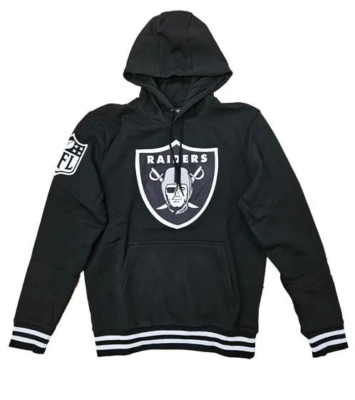 NEW ERA MLB BOLD LOGO Po Herren Raiders Baumwoll-Pullover Hoodie Kapuzen-Pullover 12653597 Schwarz