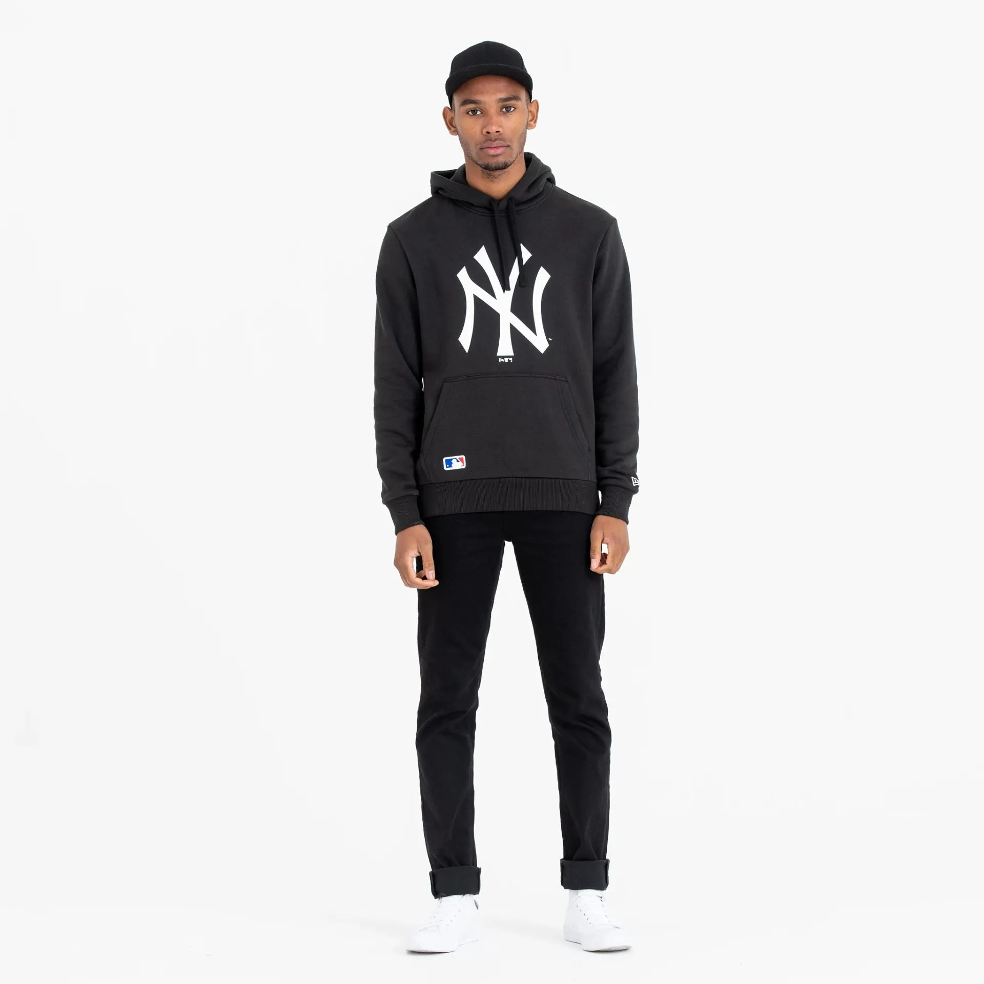 New York Yankees MLB Regular Black Pullover Hoodie