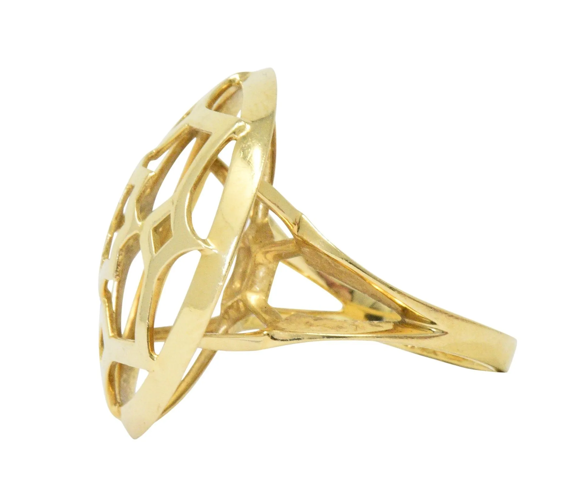 Paloma Picasso Tiffany & Co. 18 Karat Gold Zellige Statement Ring