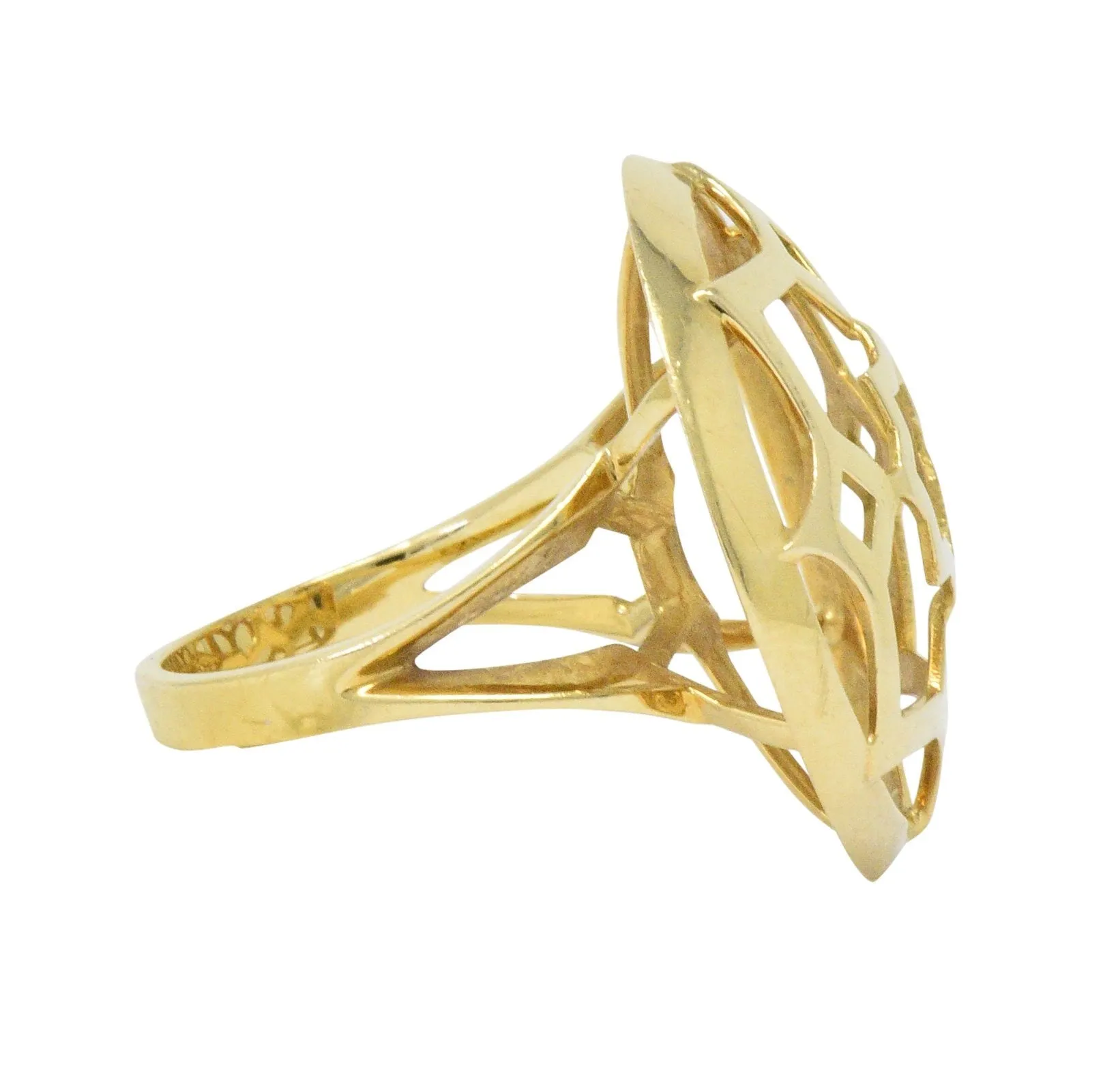 Paloma Picasso Tiffany & Co. 18 Karat Gold Zellige Statement Ring