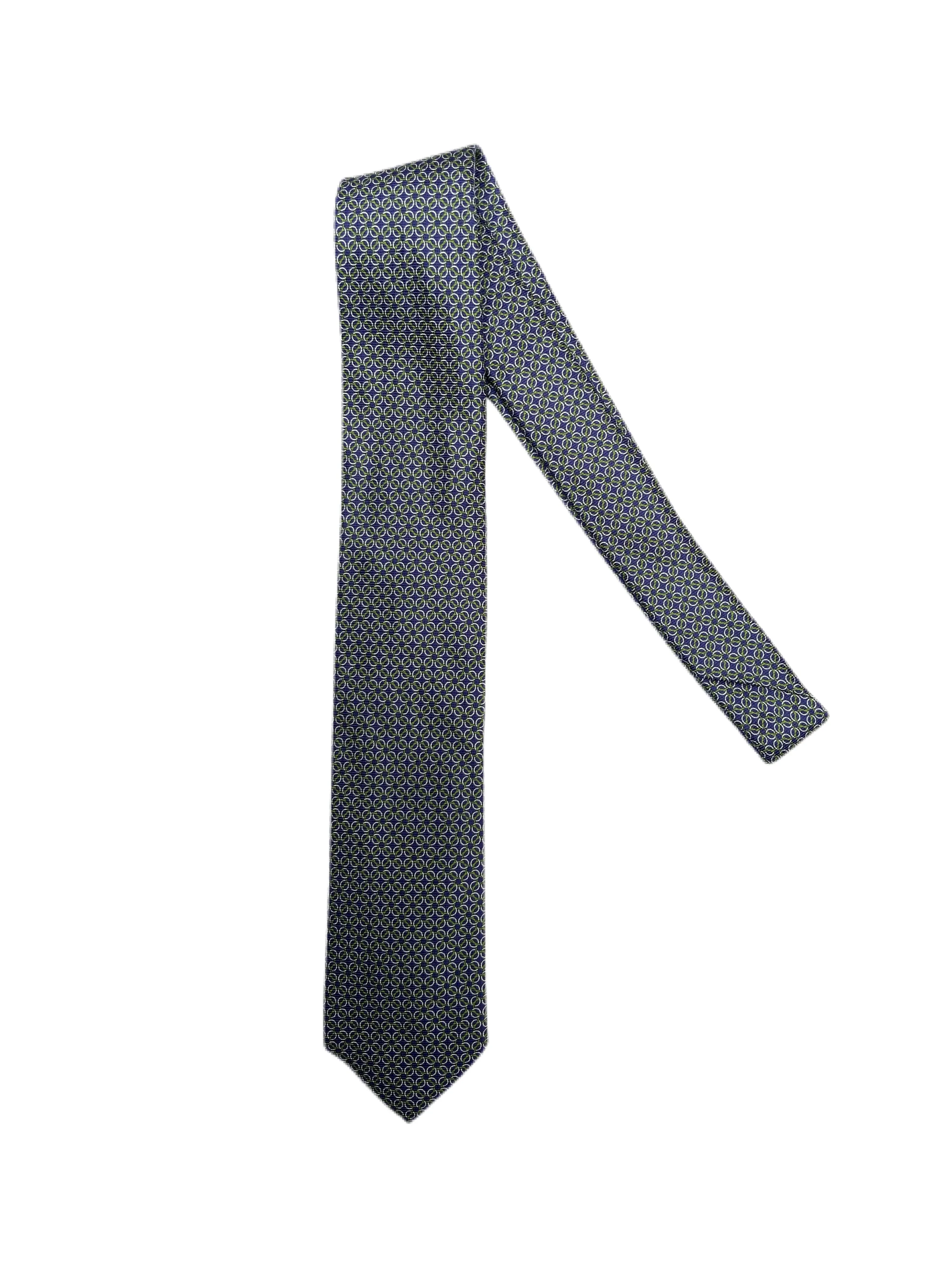 Pattern Silk Blend Tie