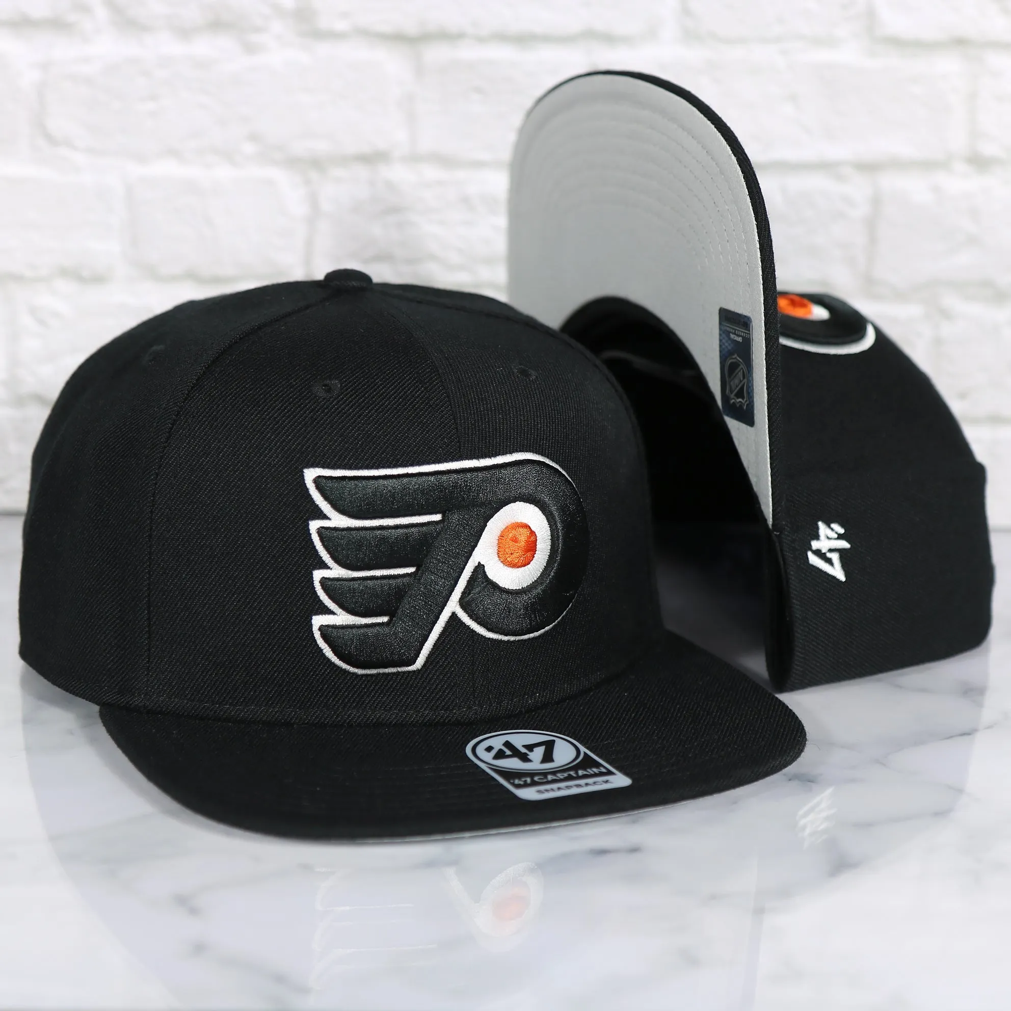 Philadelphia Flyers No Shot Grey Undervisor Black Adjustable Snapback Hat