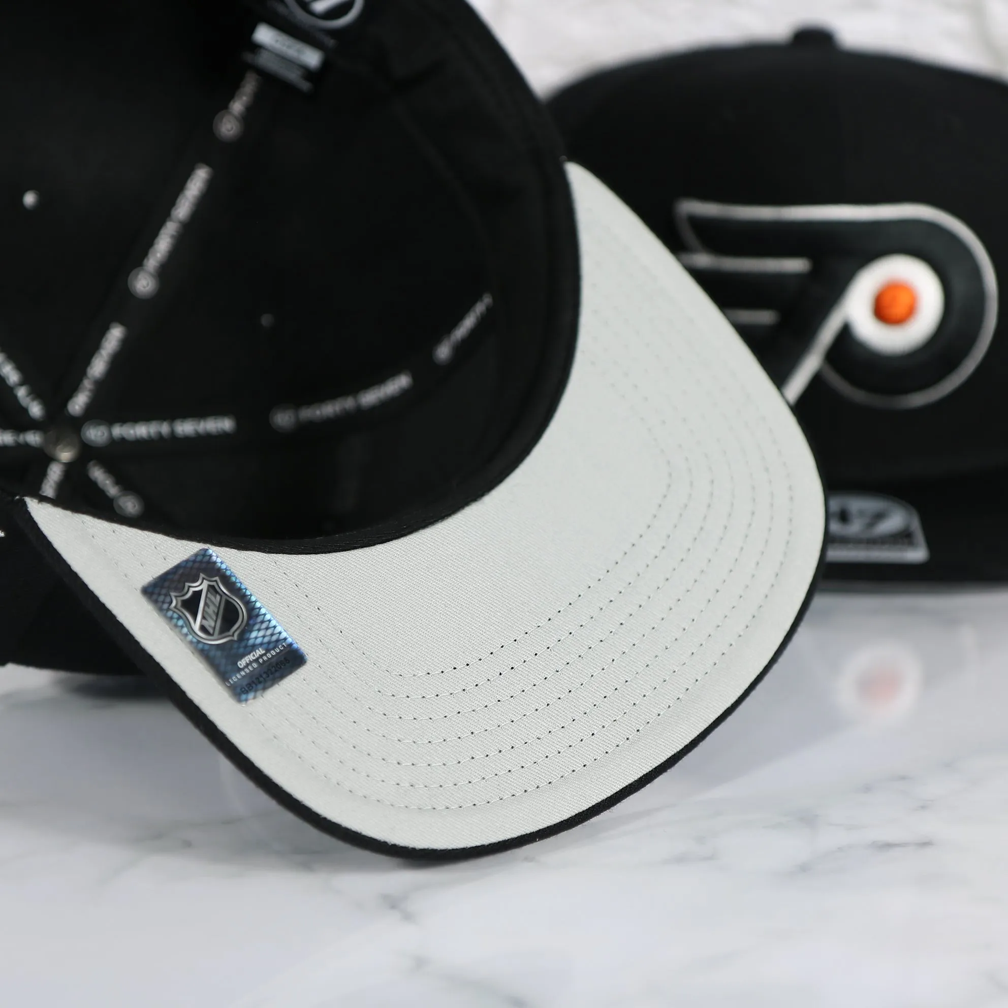 Philadelphia Flyers No Shot Grey Undervisor Black Adjustable Snapback Hat