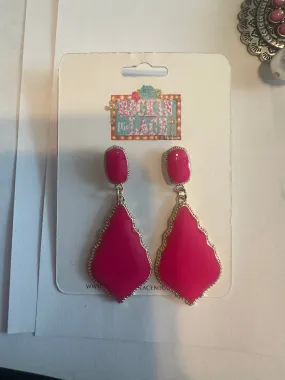 Pink Double Earring