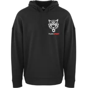 Plein Sport Block Tiger Logo On Chest Black Hoodie