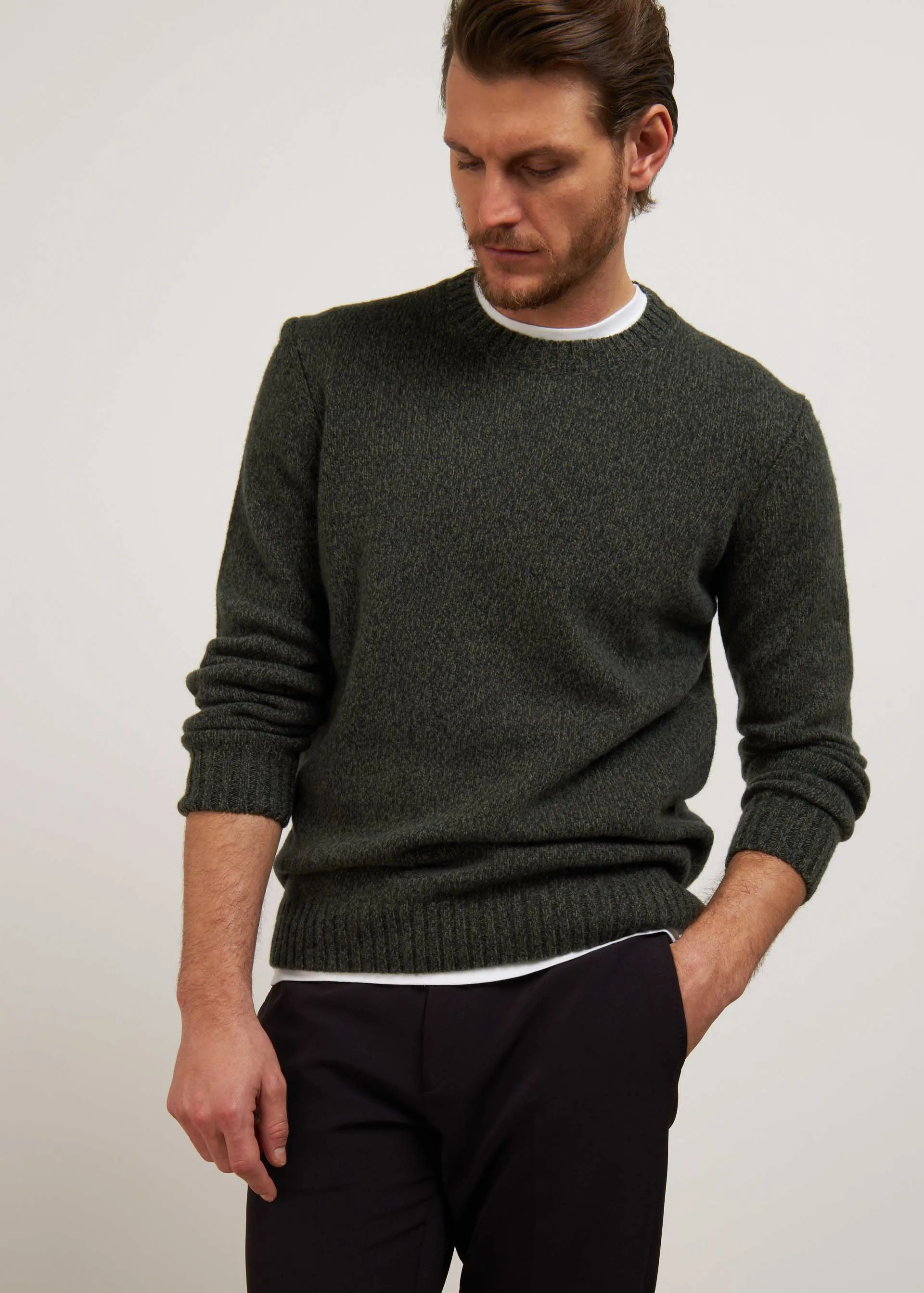 Pullover in pura lana