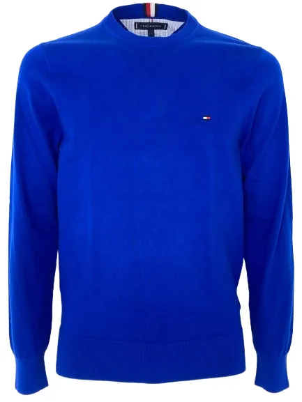 PULLOVER UOMO BLU GIROCOLLO