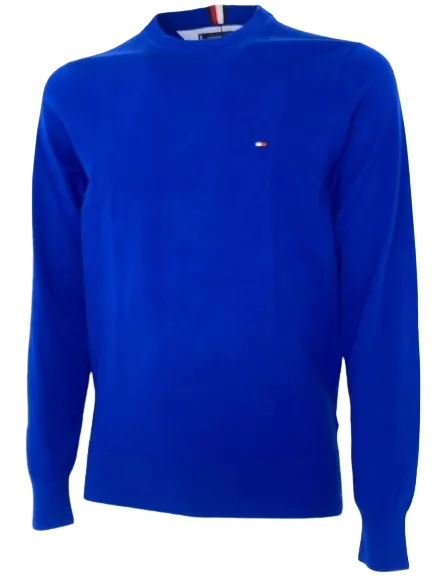 PULLOVER UOMO BLU GIROCOLLO