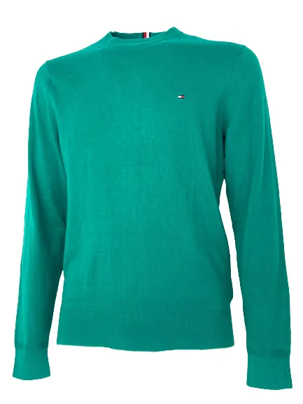 PULLOVER UOMO VERDE GIROCOLLO