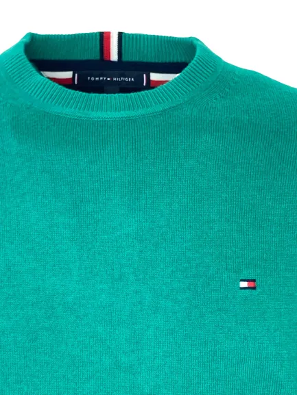 PULLOVER UOMO VERDE GIROCOLLO