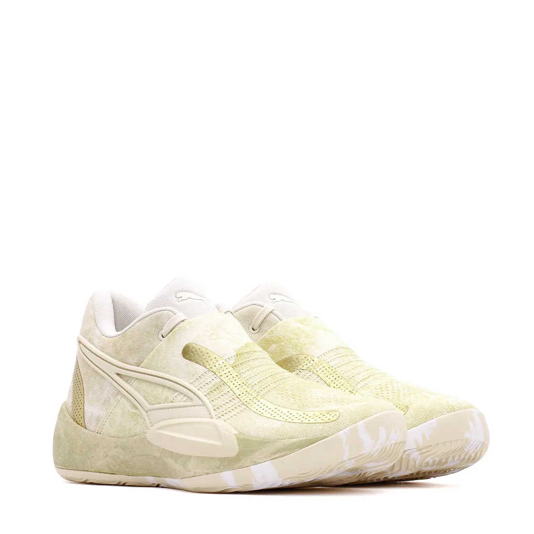 Puma Men Rise Nitro Nephrite Frosted Ivory Metallic Gold 378279-01