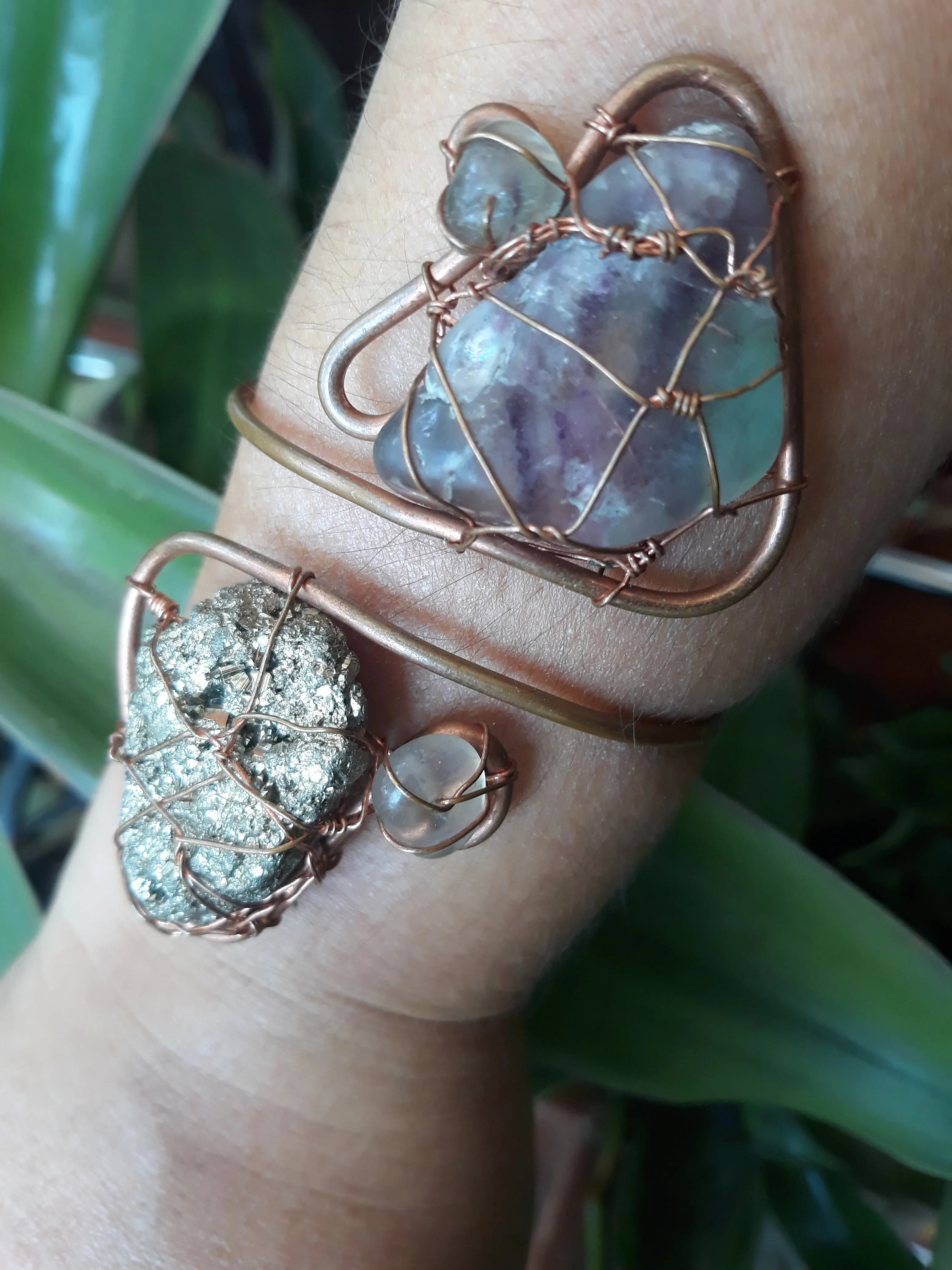 Pyrite / Fluorite Cuff