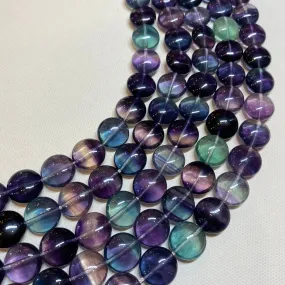 Rainbow Fluorite - AAA Quality 14mm Coins