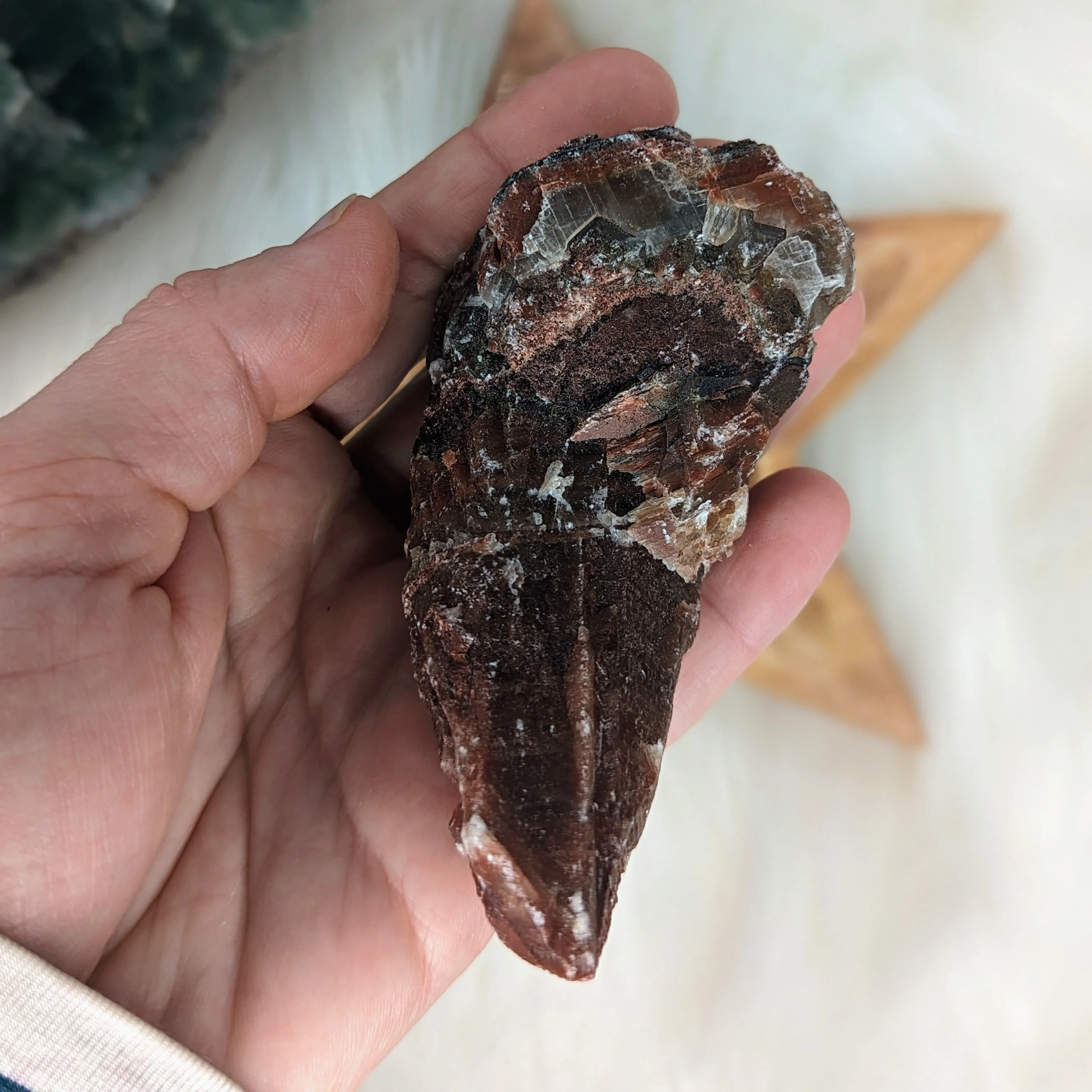 Red Calcite Chunky Specimen from Mexico~ Fun Shape