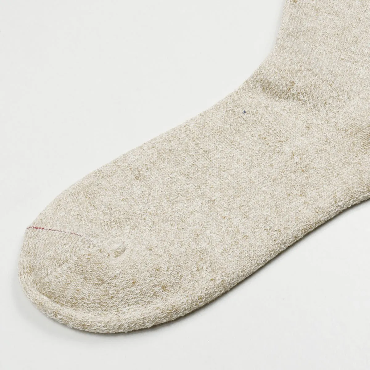 RoToTo - Doubleface Silk / Cotton Socks - Blue / M. Beige