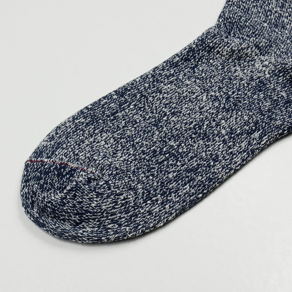 RoToTo - Doubleface Silk / Cotton Socks - Green / M. Navy