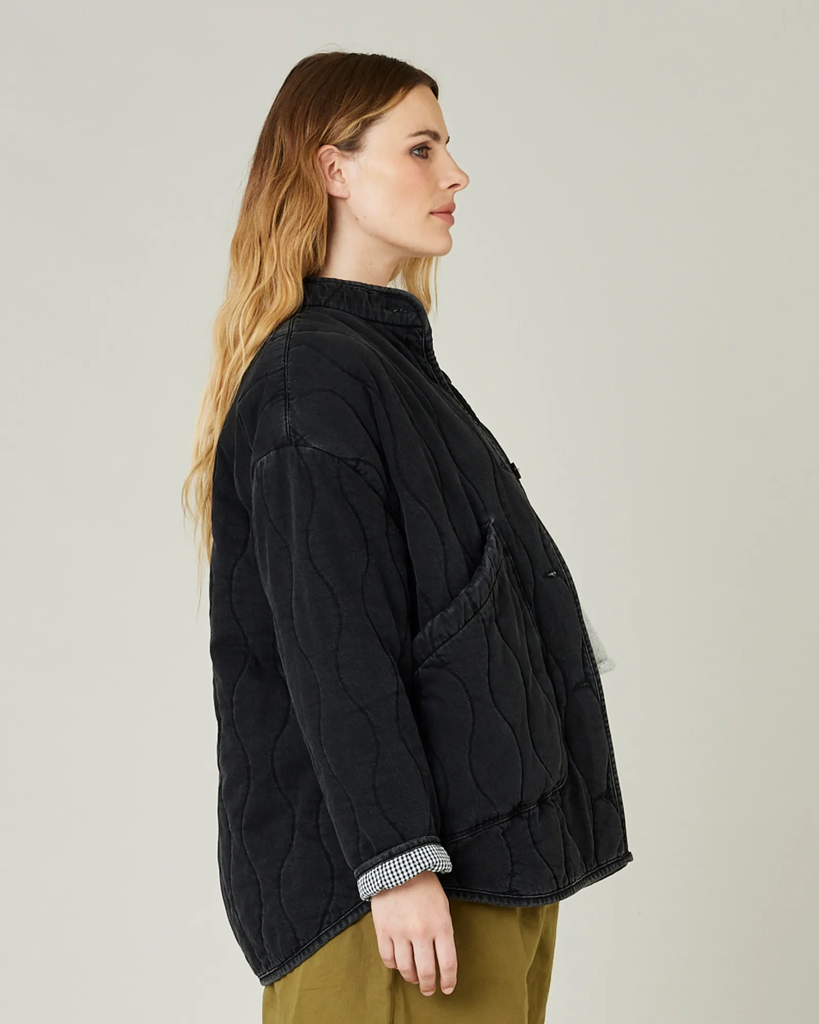 Rue Washed Black Denim Jacket