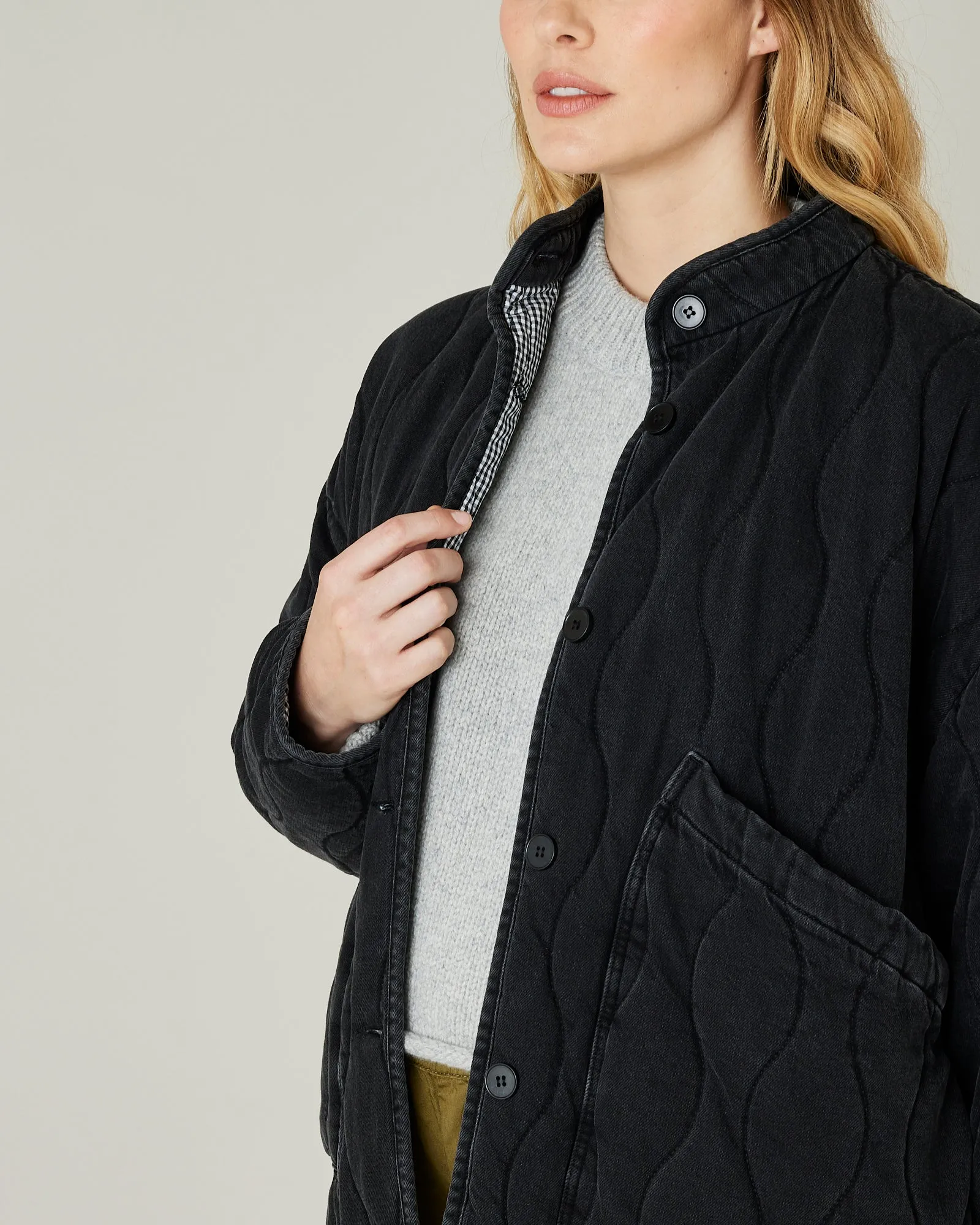 Rue Washed Black Denim Jacket