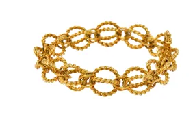 Schlumberger Tiffany & Co. Vintage 18 Karat Gold Circle Rope Bracelet