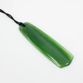 SM144: Siberian nephrite feather pendant