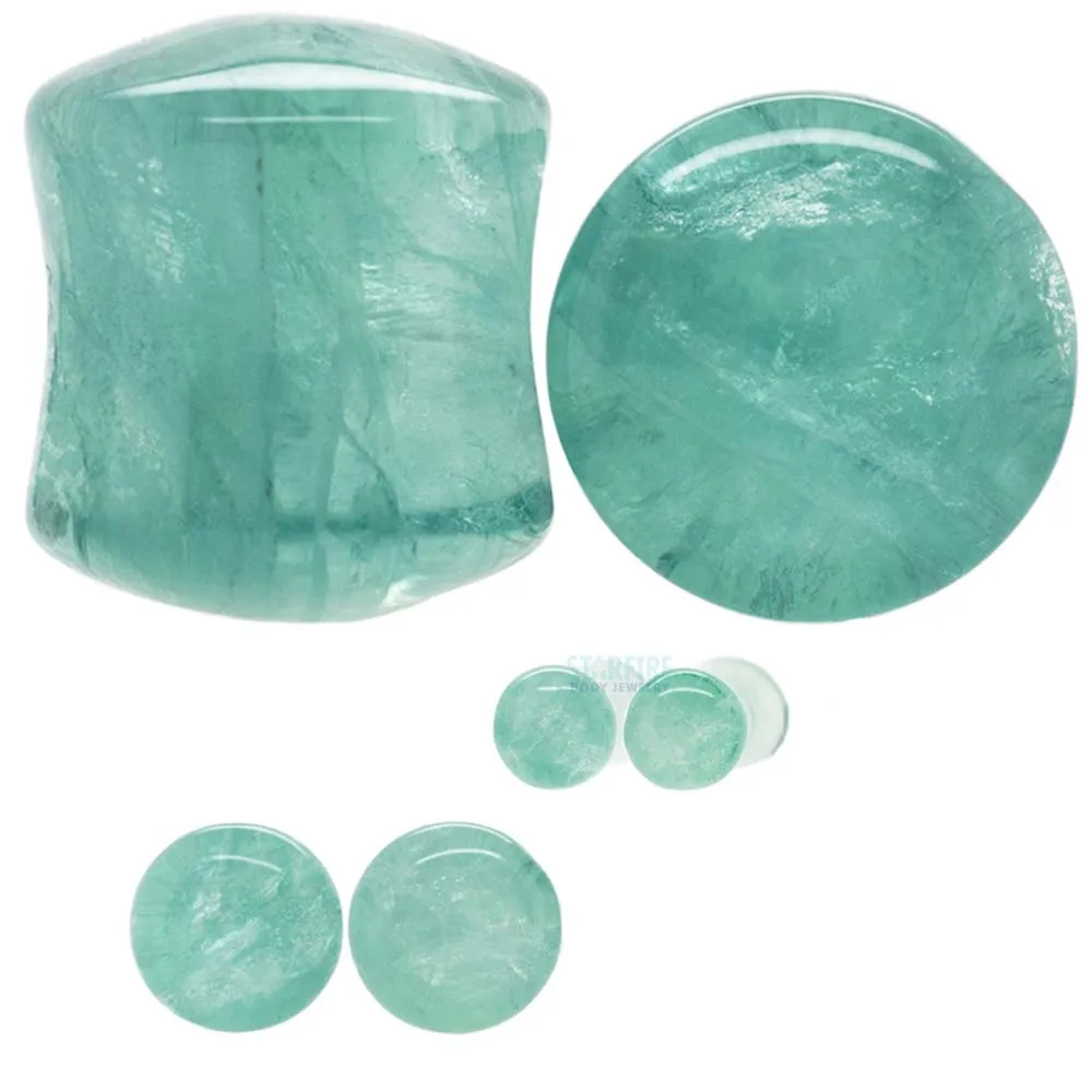 Stone Plugs - Green Fluorite