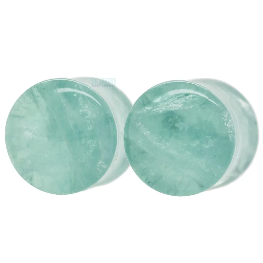 Stone Plugs - Green Fluorite