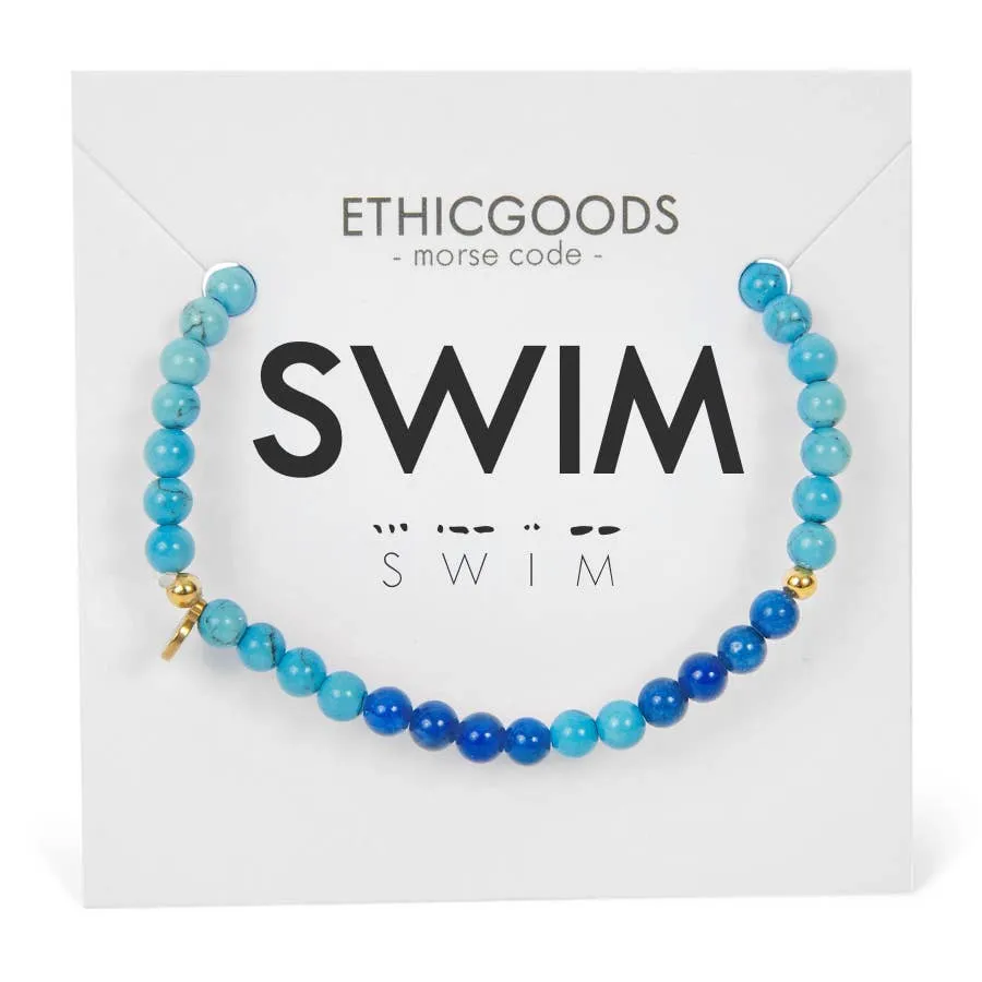 Swim Morse Code Bracelet