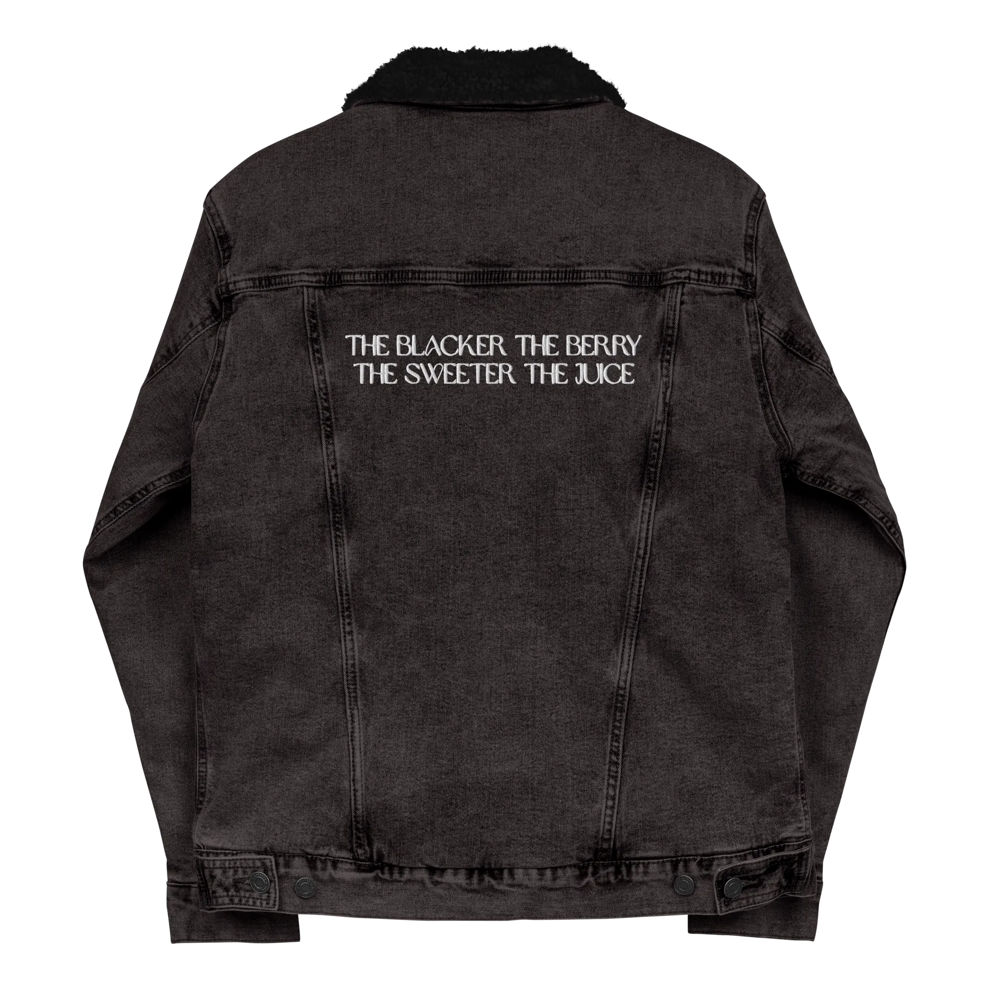 The Blacker the Berry... Sherpa Denim Jacket