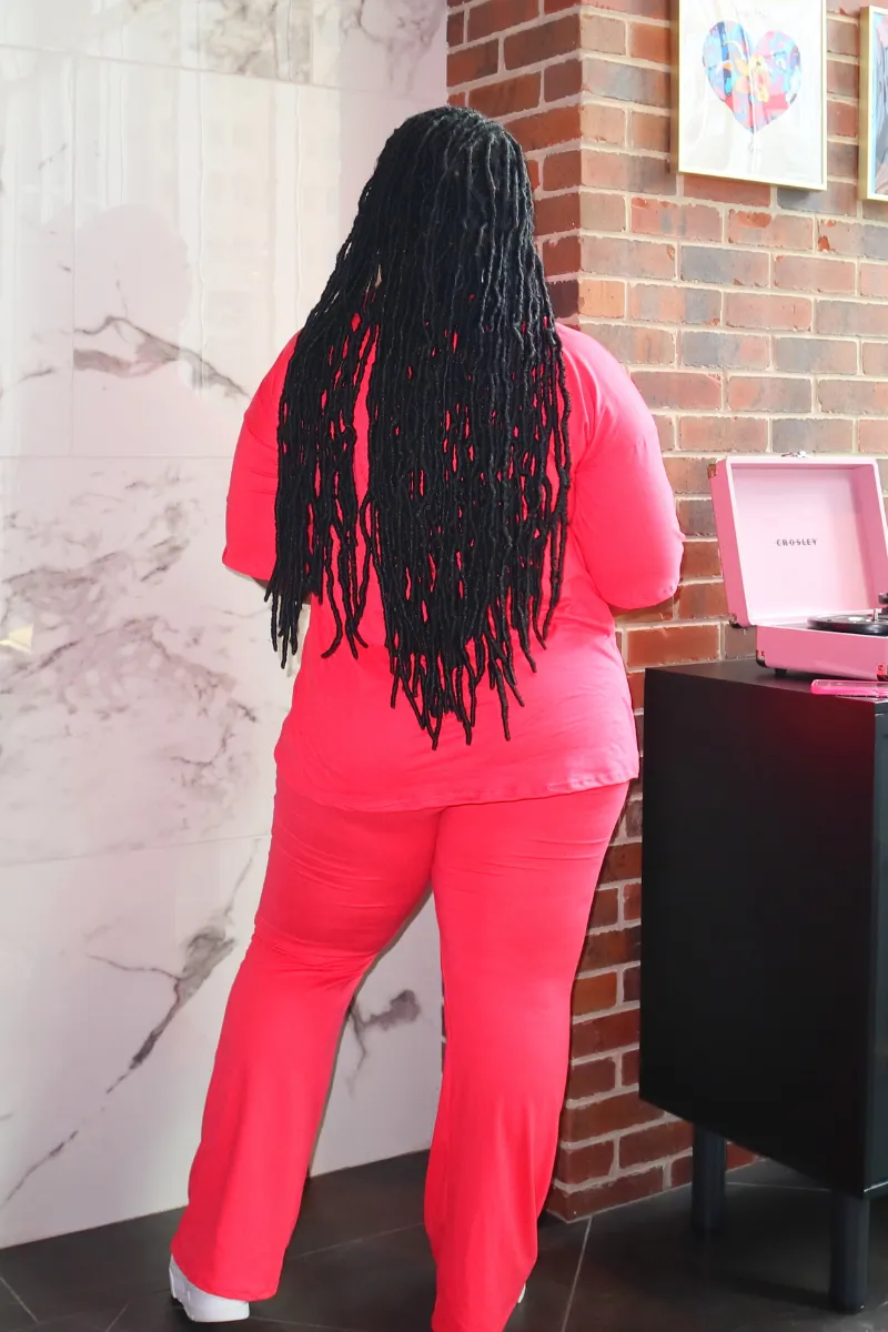 The Favorite Flare Pants Set | Coral