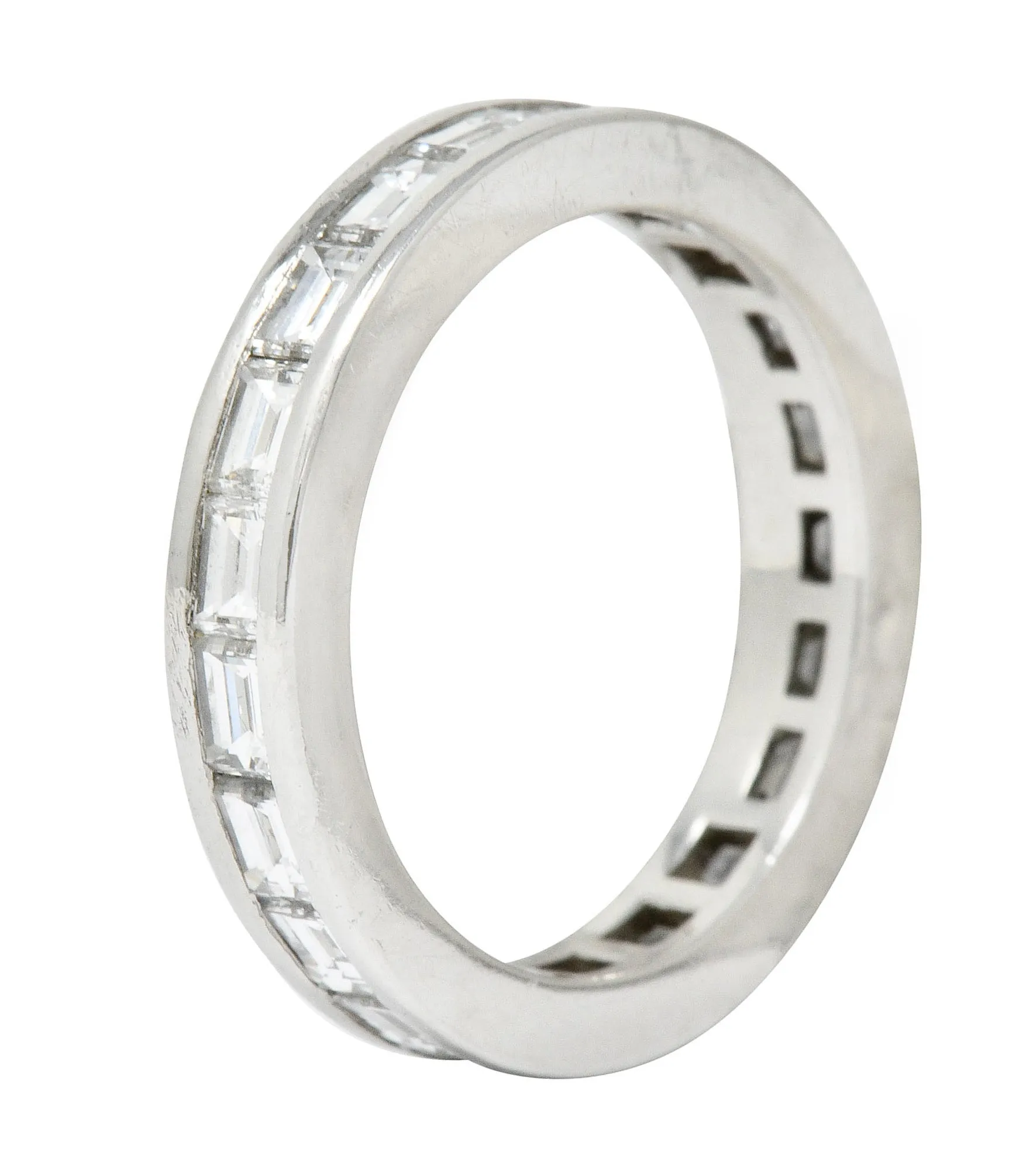 Tiffany & Co. 1.68 CTW Diamond Platinum Channel Eternity Band