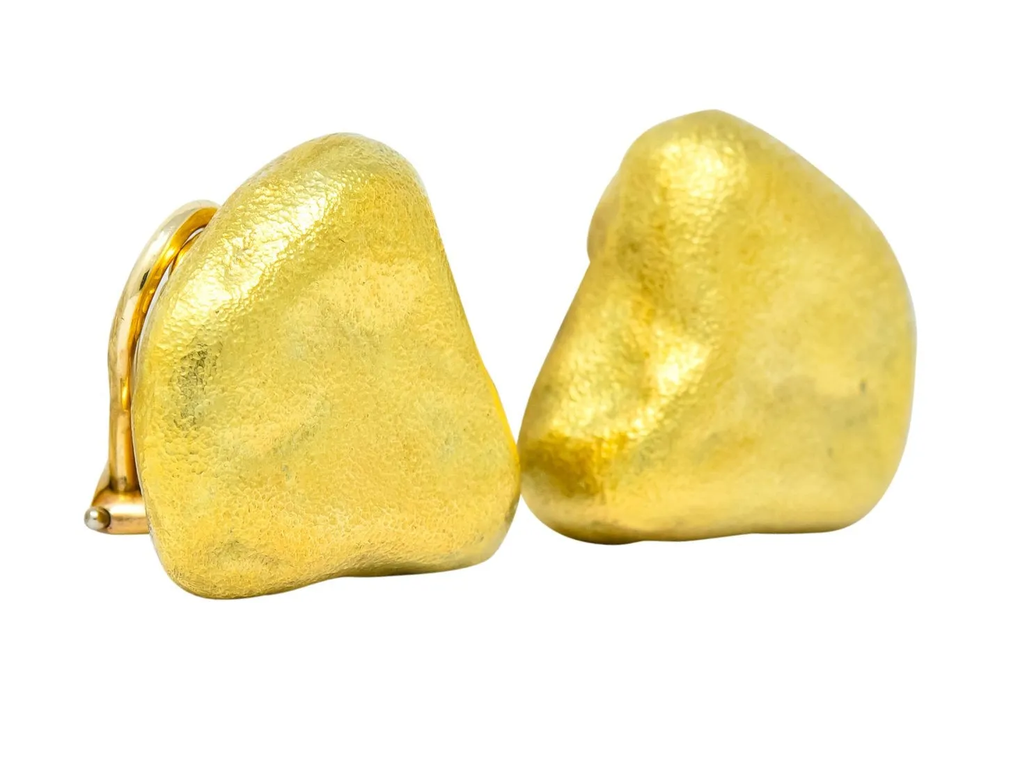 Tiffany & Co. 18 Karat Yellow Gold Contemporary Ear-Clip Earrings