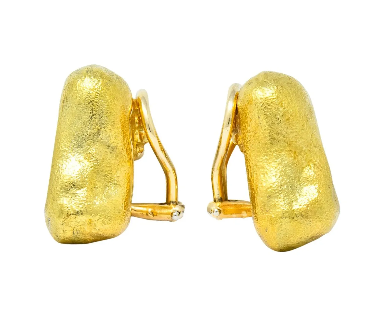 Tiffany & Co. 18 Karat Yellow Gold Contemporary Ear-Clip Earrings