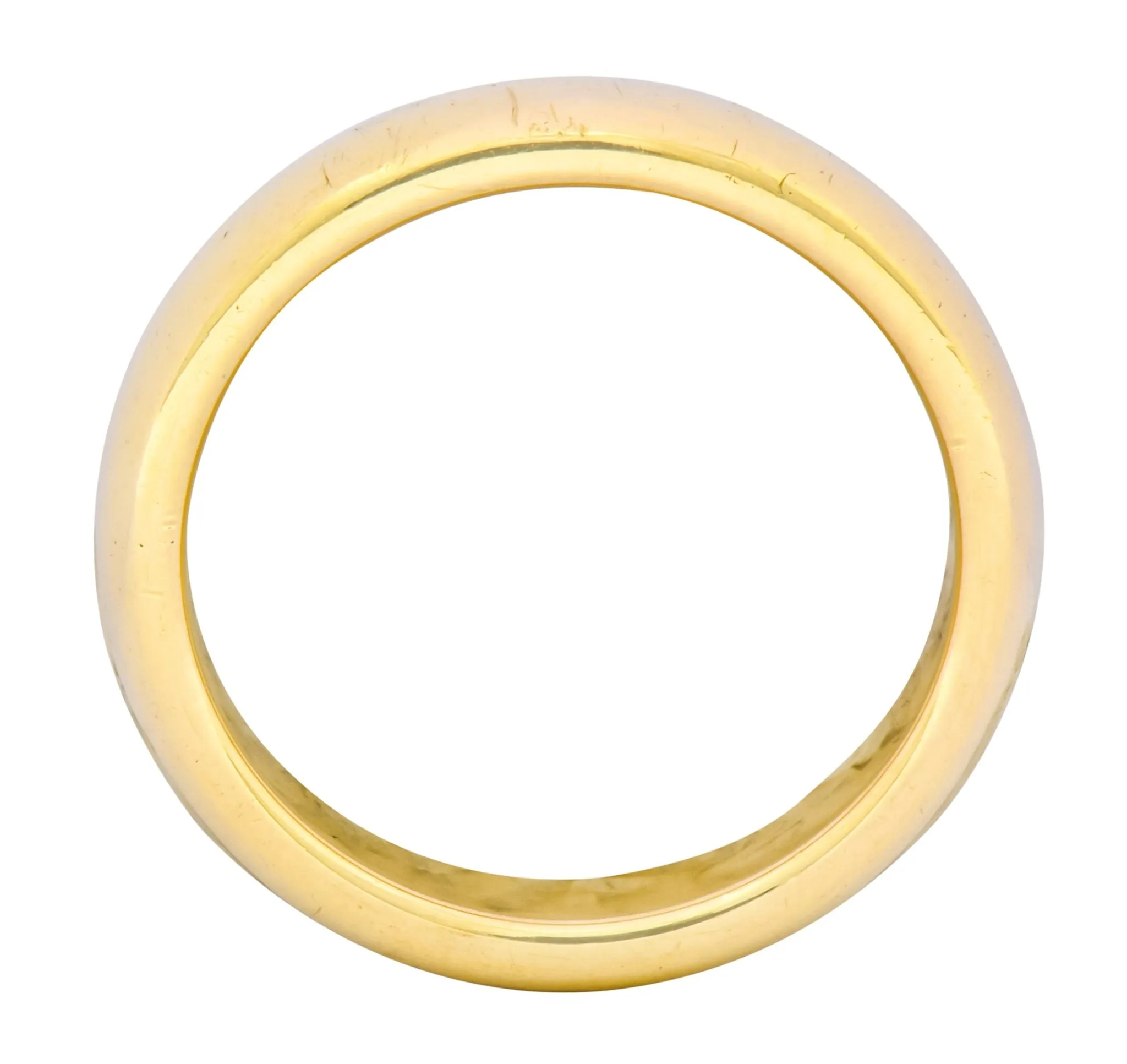 Tiffany & Co. 18 Karat Yellow Gold Contemporary Wedding Band Ring