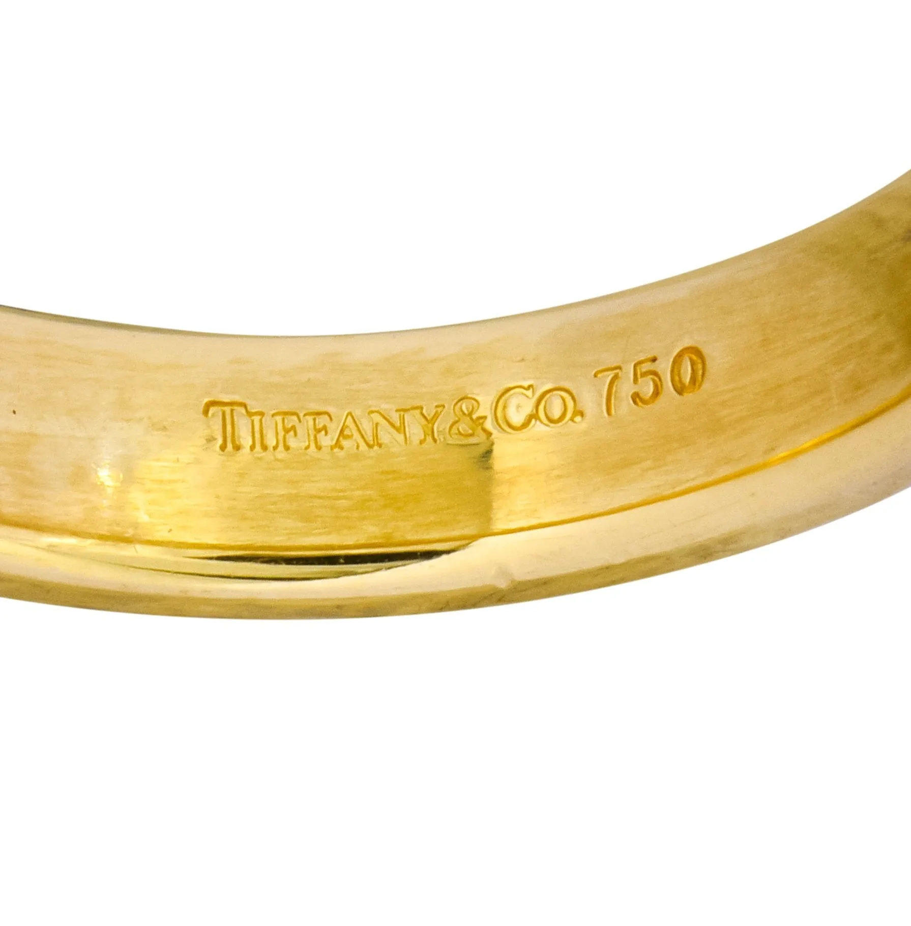 Tiffany & Co. 18 Karat Yellow Gold Contemporary Wedding Band Ring