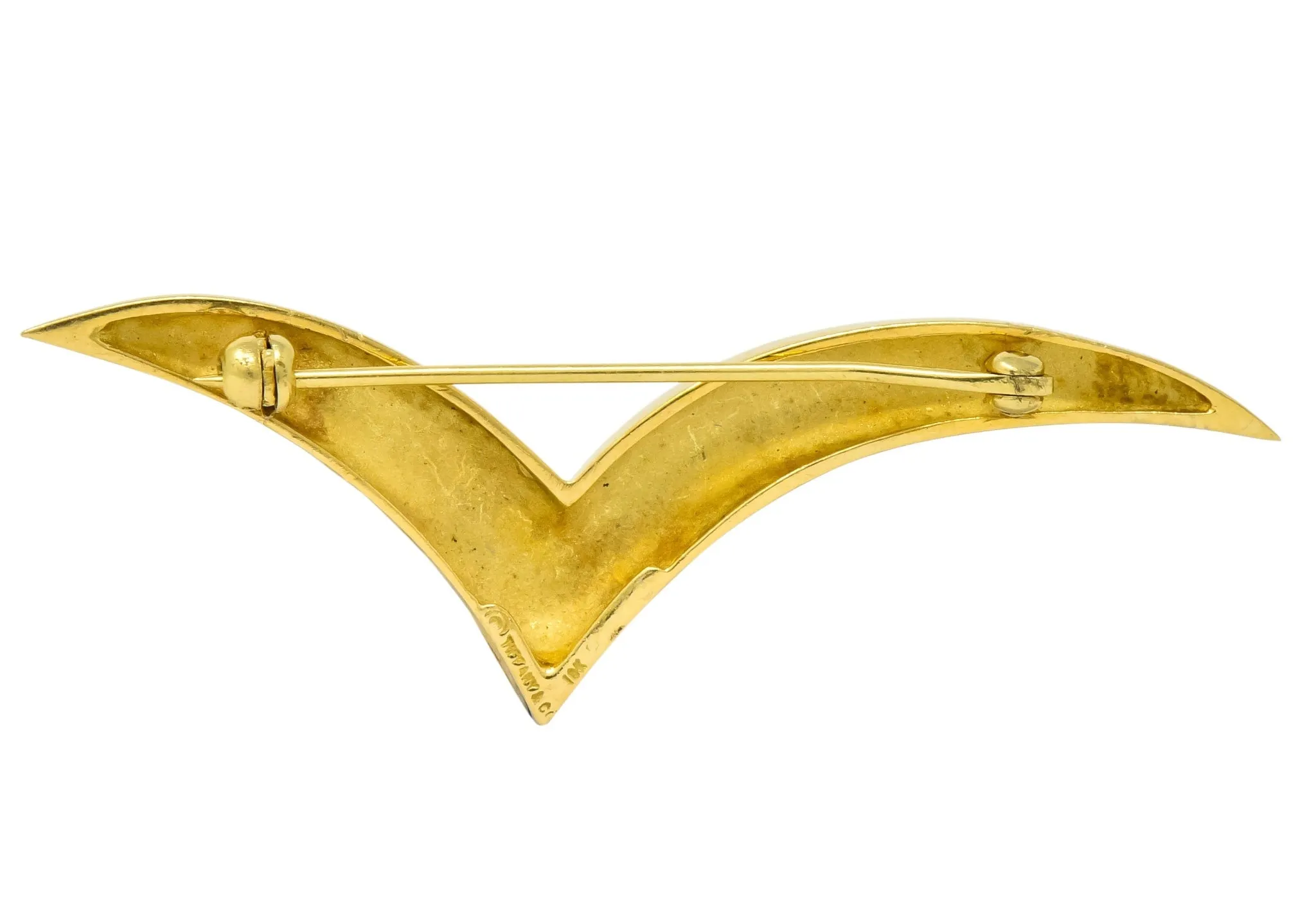 Tiffany & Co. 1980's 18 Karat Gold Seagull Brooch