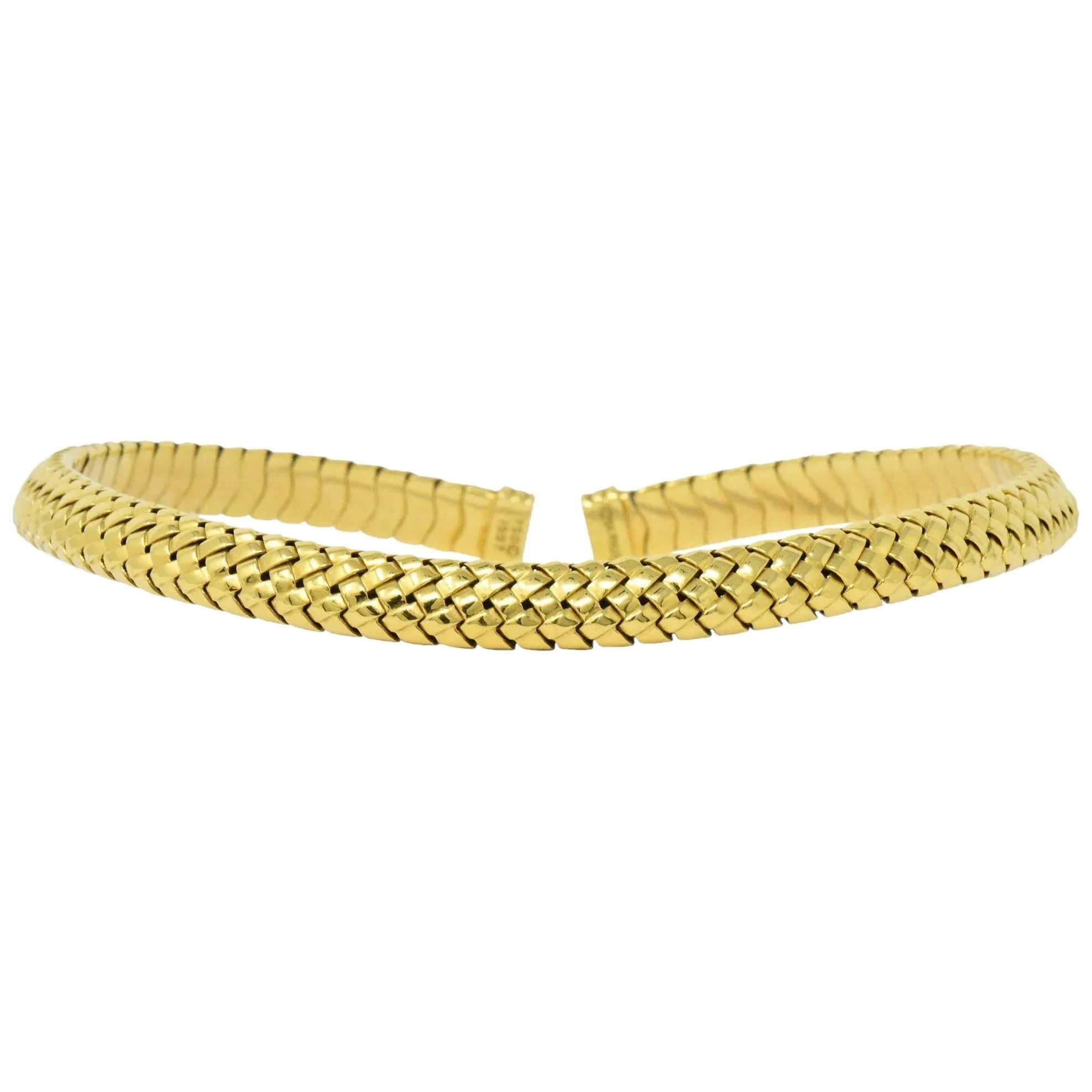 Tiffany & Co. 1997 18 Karat Gold Flexible Collar Necklace