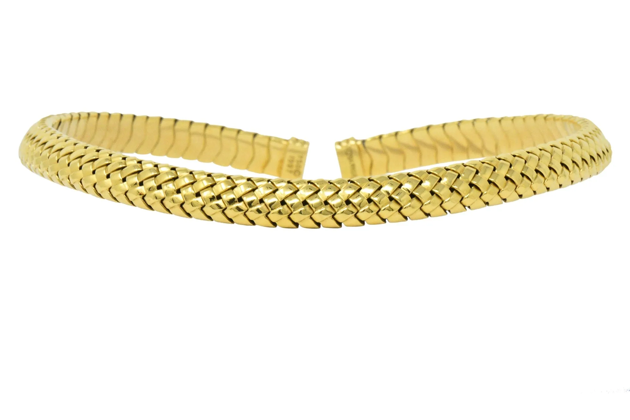 Tiffany & Co. 1997 18 Karat Gold Flexible Collar Necklace