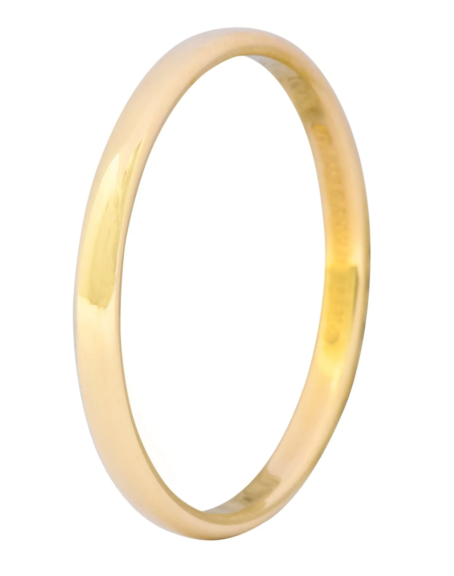 Tiffany & Co. 1999 Modern 18 Karat Gold Stacking Wedding Band Unisex Ring