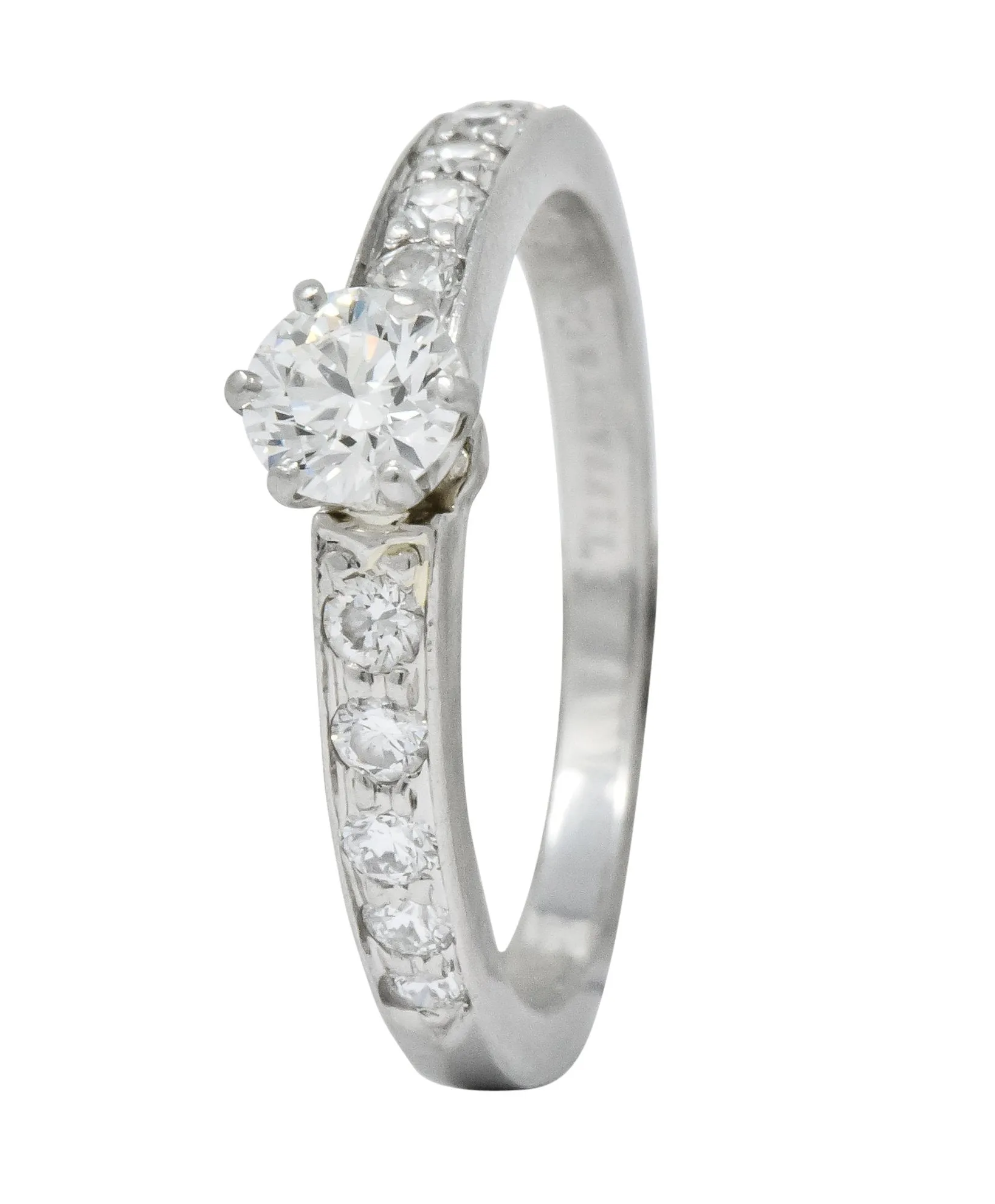 Tiffany & Co. Contemporary 0.48 CTW Diamond Platinum Engagement Ring