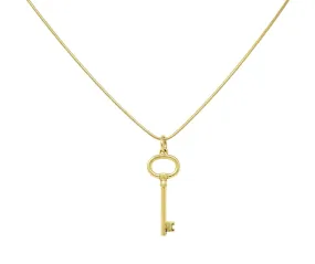 Tiffany & Co. Contemporary 18 Karat Gold Key Pendant Necklace